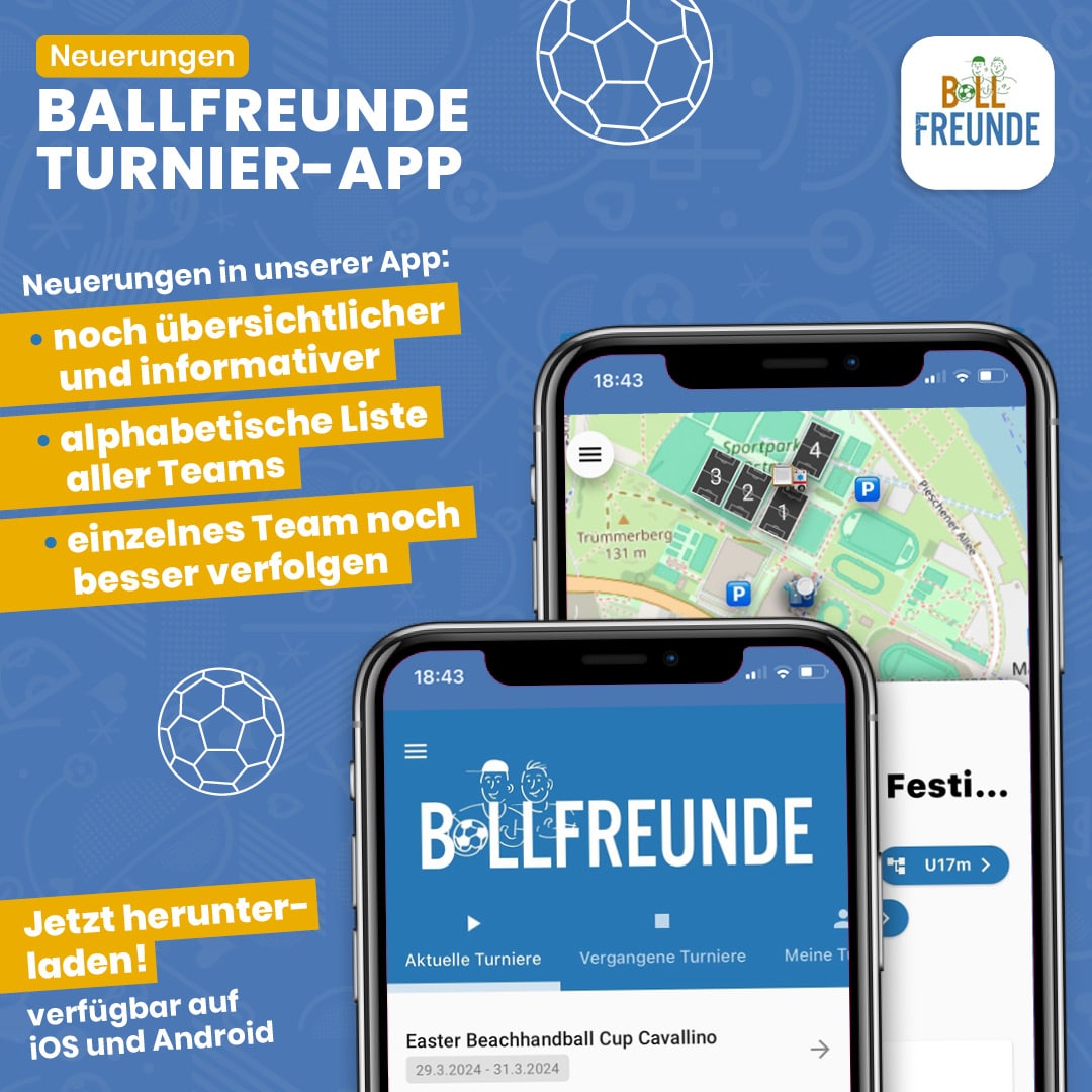 Die neue Ballfreunde – App 🏆