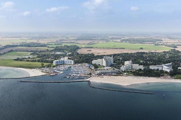 Beach Handball Cup in Damp Aerial view of the resort