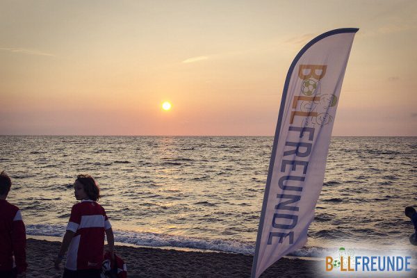 Beachsoccer Cup in Damp, der Sonnenaufgang