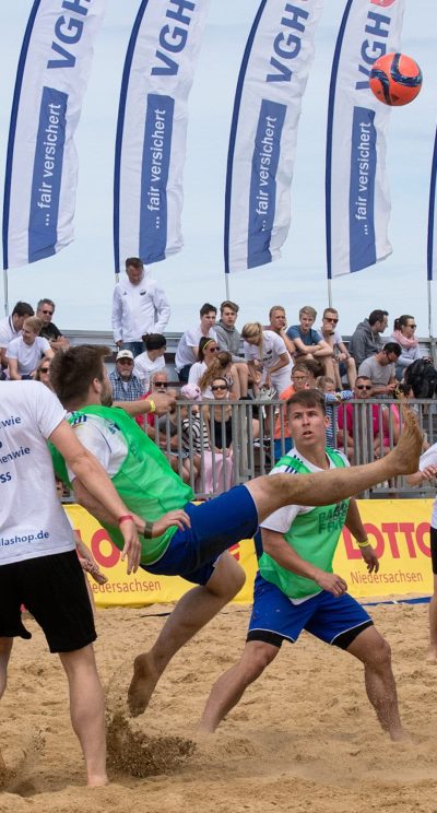 Beachsoccer Cup Cuxhaven, games with lots of action