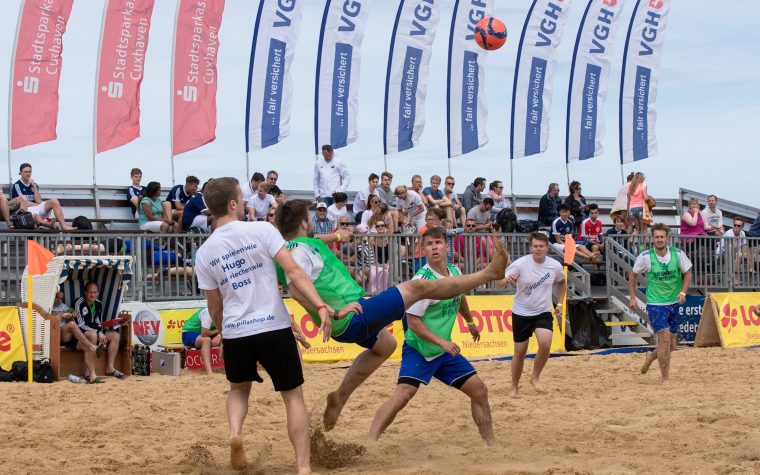 Beachsoccer Cup Cuxhaven, wedstrijden met veel actie