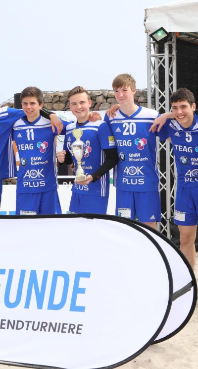 B-Jeugd Beachsoccer Team Foto