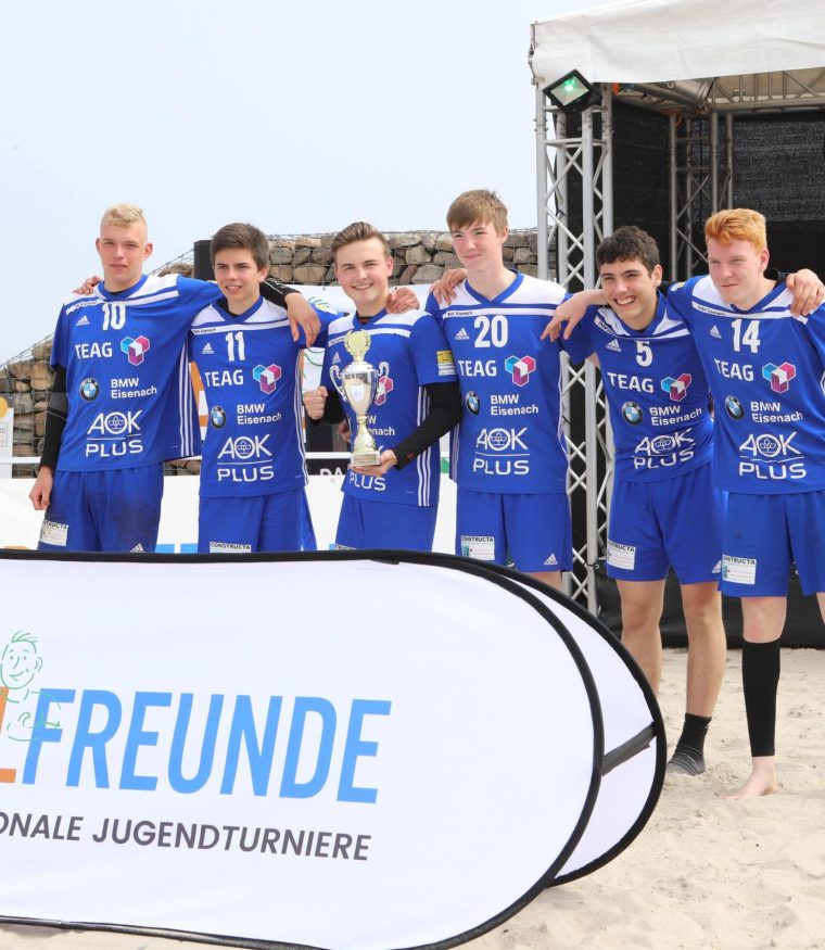 Foto della squadra di calcio in spiaggia B-Youth Beachsoccer Team Photo