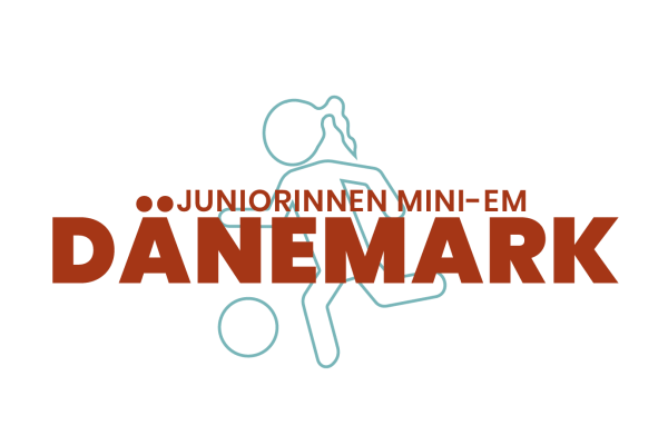 Het logo van de Europese kampioenschappen voor minivrouwen van junioren in Denemarken