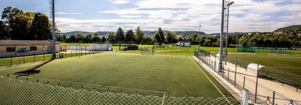 Lieu du tournoi_Jena_Prise de vue aérienne_Gazon artificiel